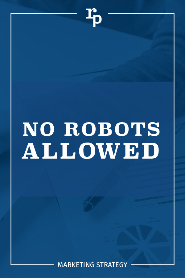 no robots allowed strategy1 pin blue