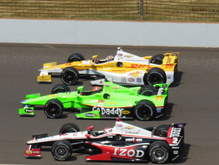Starting in the front row for the 2012 Indy 500