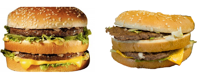 image strategy. Which Burger is more appealing? 