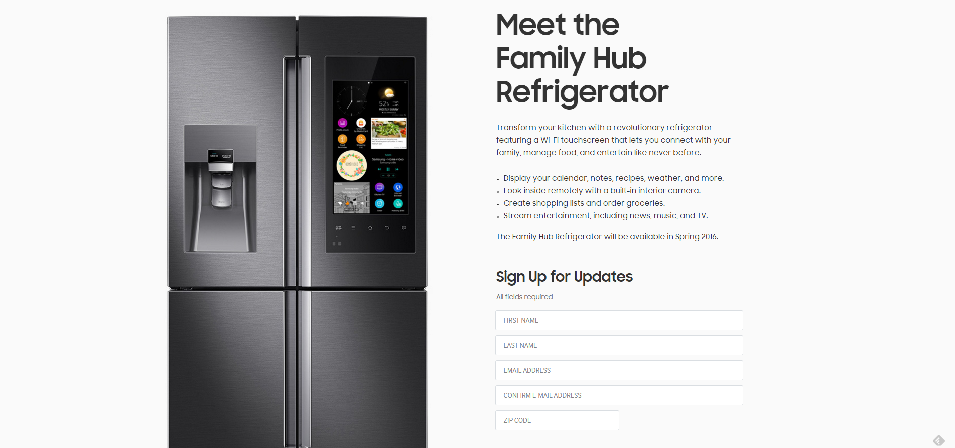 Samsung US Family Hub Refrigerator