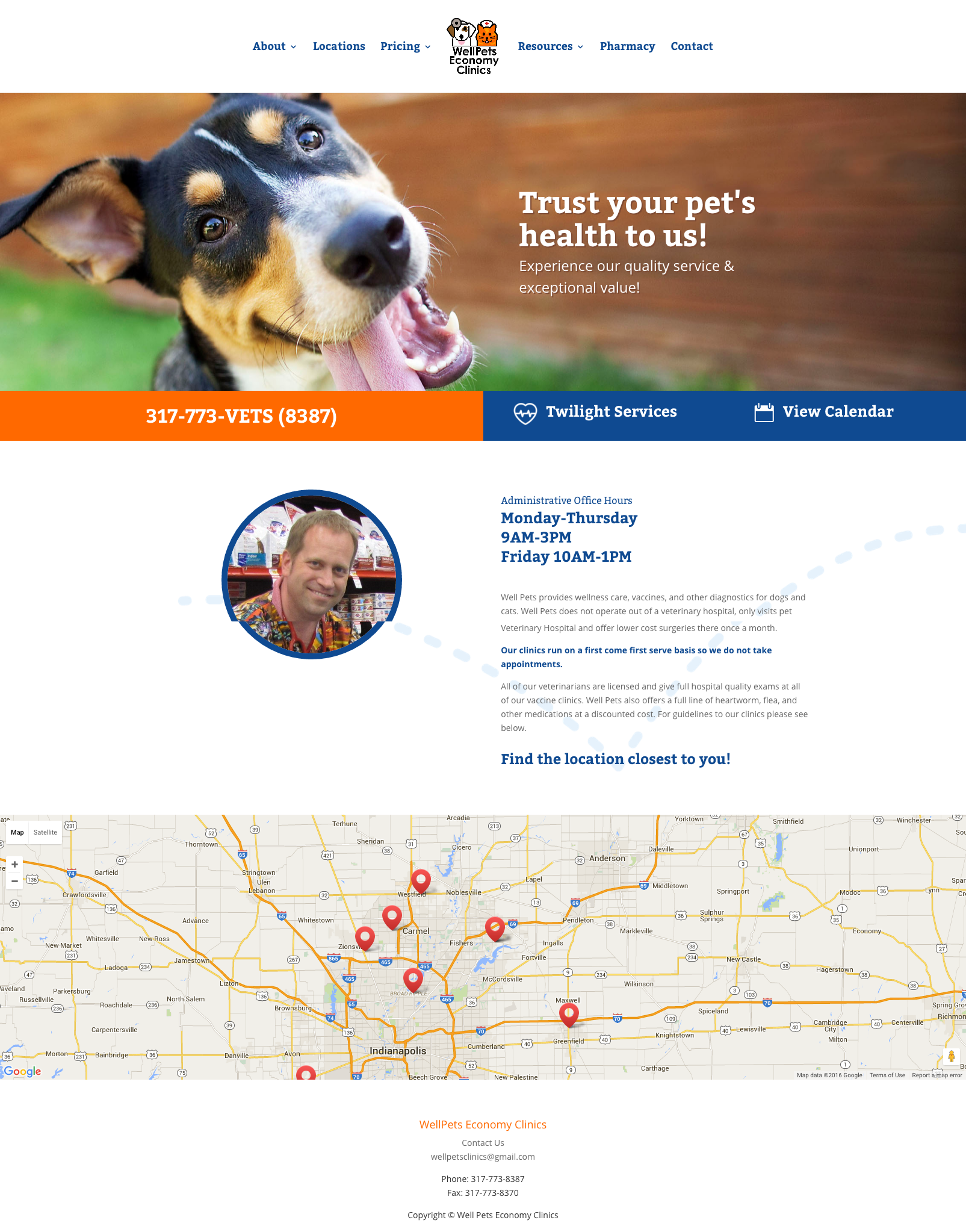 Wellpets, veterinary website