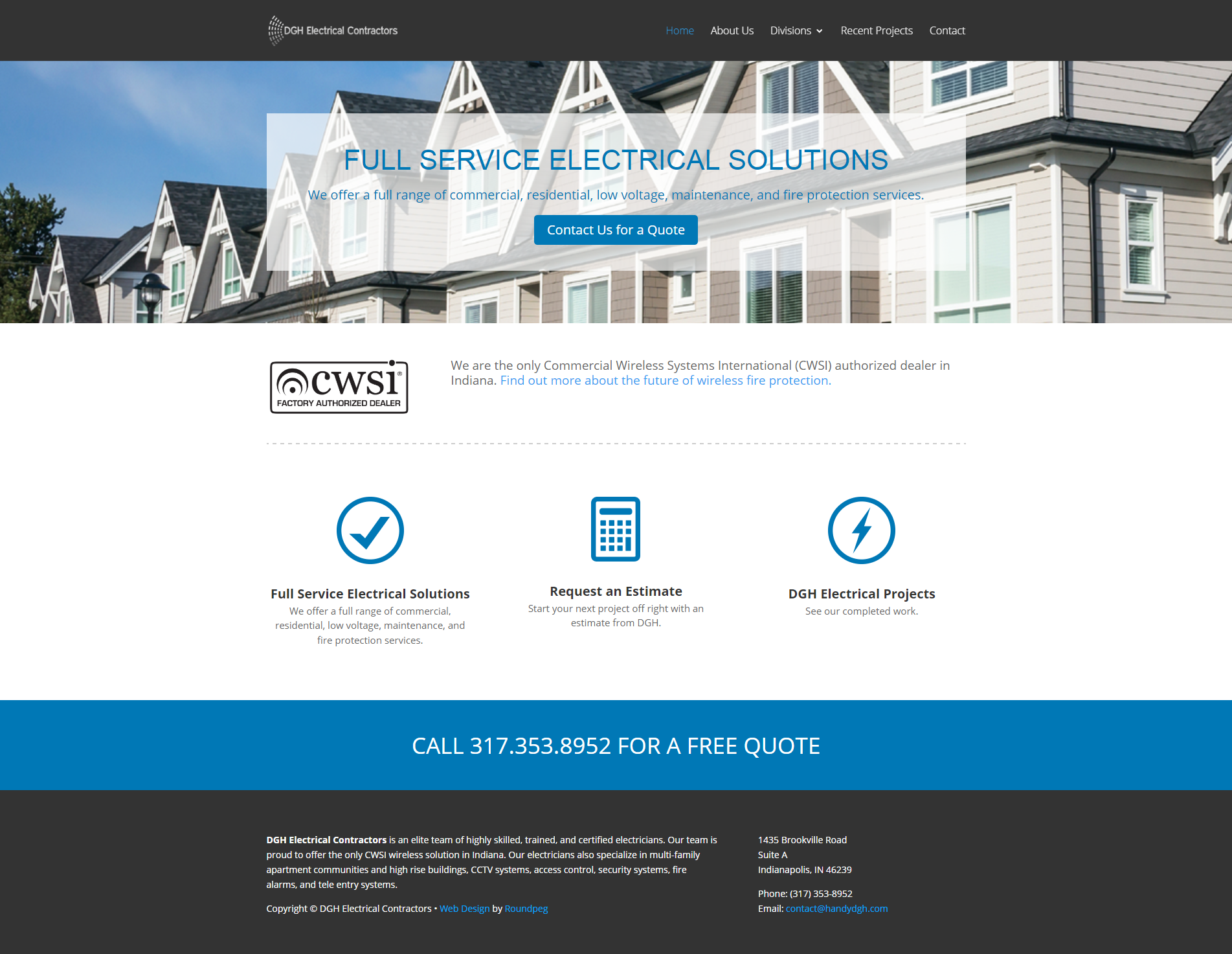 Electrical Contractor Website dgh-electrical-contractors 