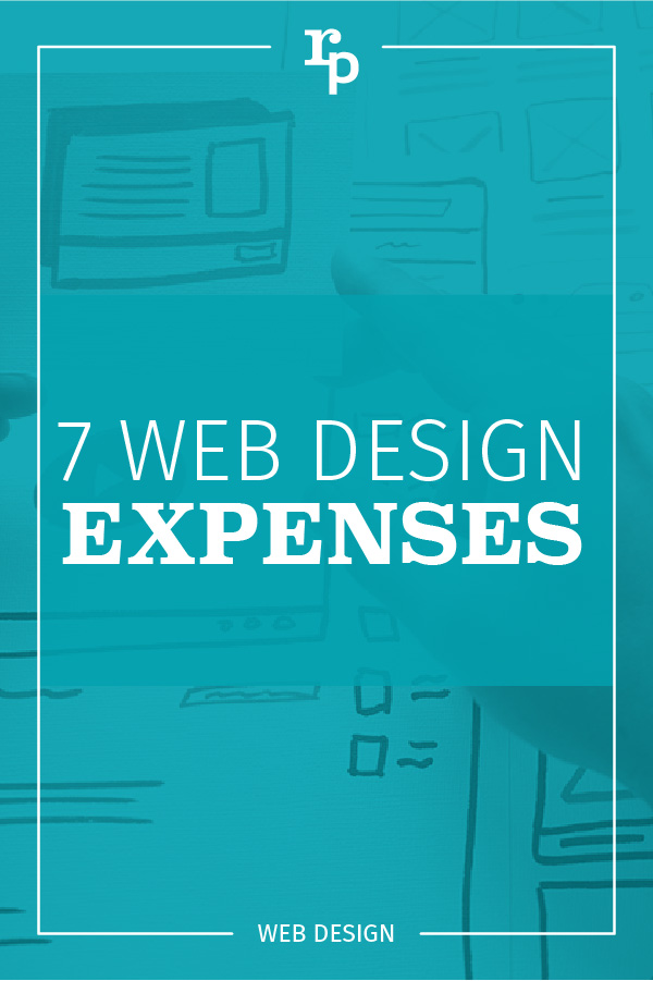 7 web design expenses web2 pin teal