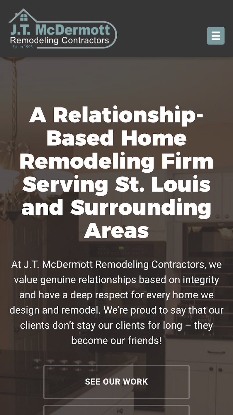 mobile web design home services mcdermott