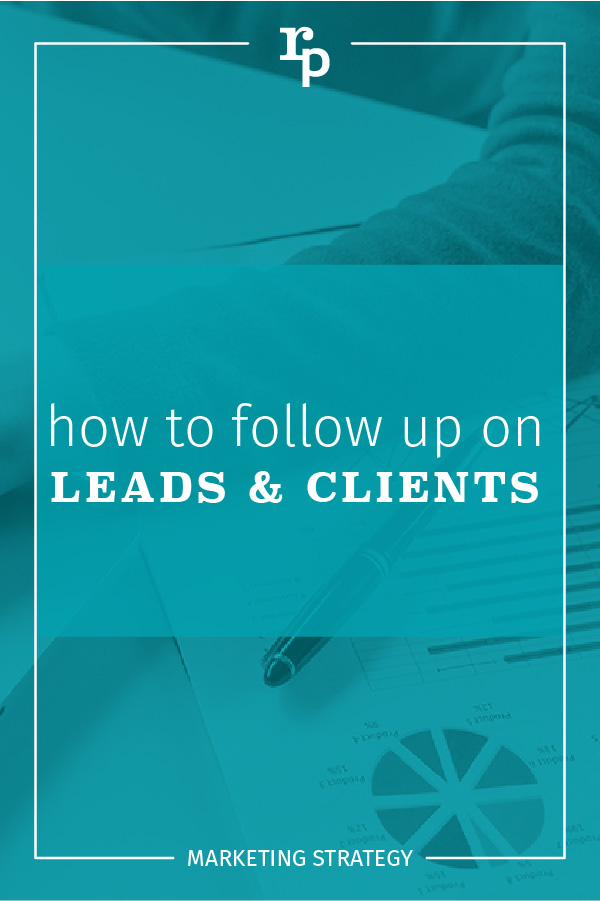 how to follow up on leads and clients strategy1 pin teal