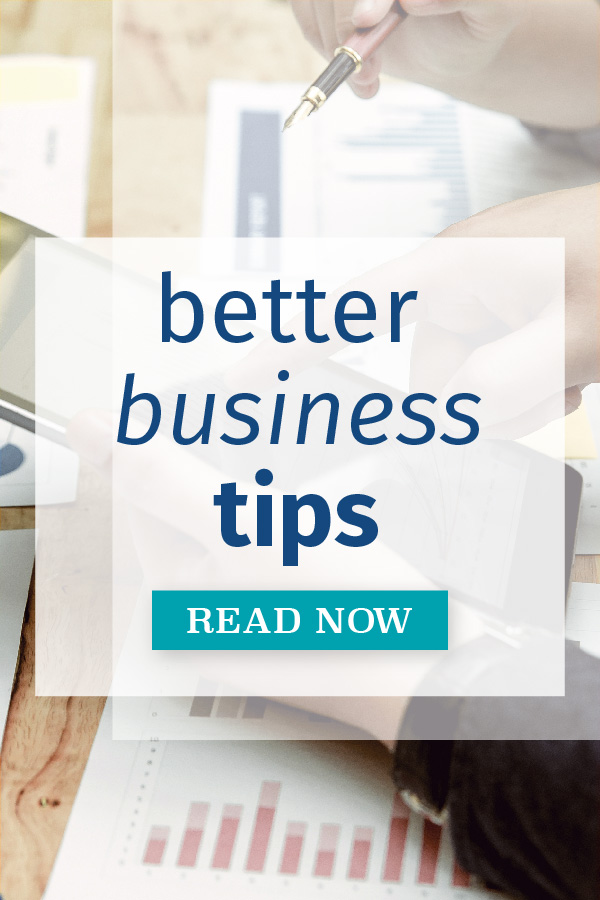 better business tips 2021 pin