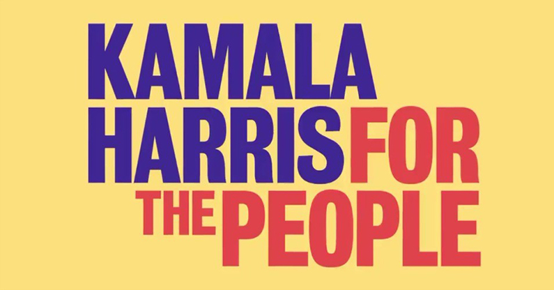 Logo design for Kamala Harris's 2020 presidential campaign