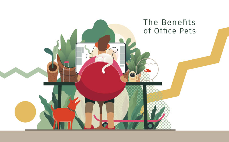 benefits of office pets title for featured image