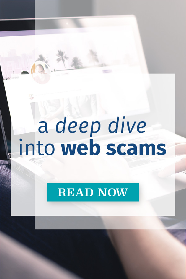 a deep dive into web scams pin